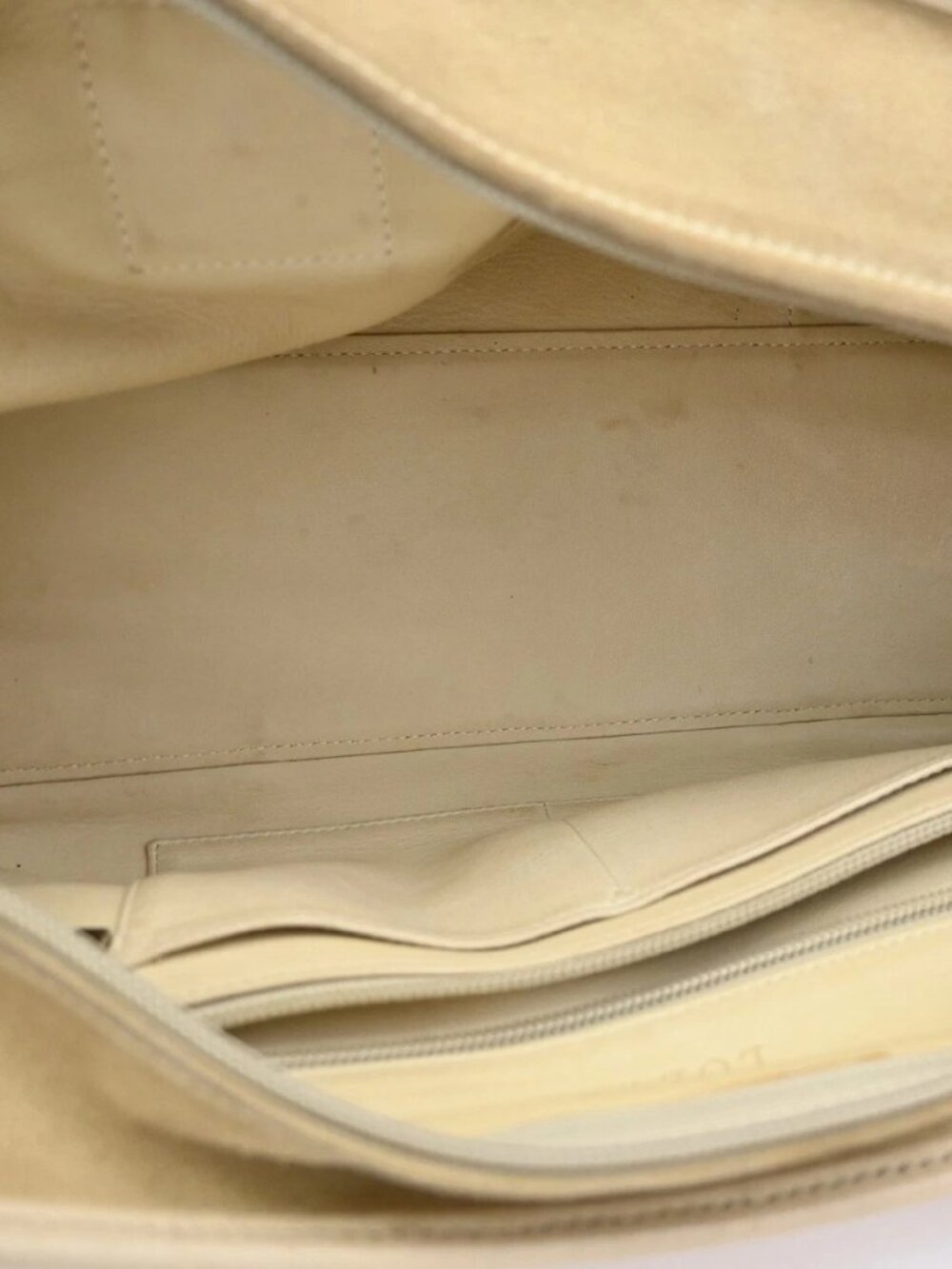 LOEWE Anagram logo Amazona 28 Handbag Suede Leather Beige Spain SHW 38CA785 - Picture 11 of 16